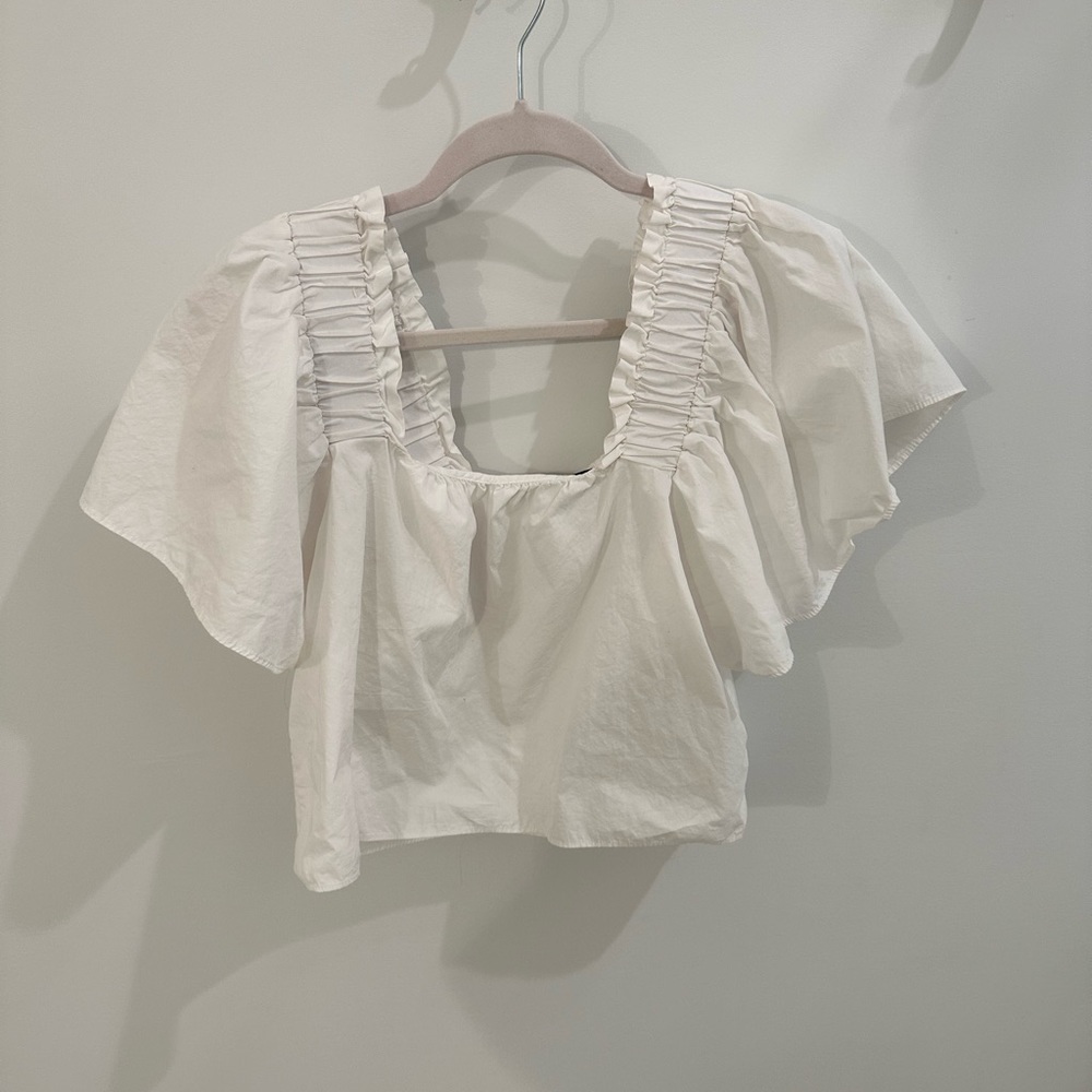 Zara puff sleeve or off the shoulder top